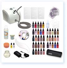 Professional Makeup Supplies on Dinair    Professional Airbrush Makeup Kits    Deluxe 40
