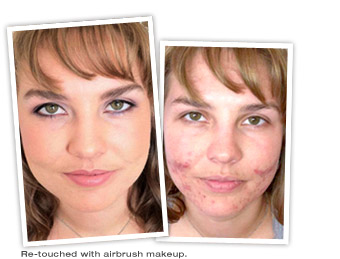 Airbrush Makeup System on Before And After   Airbrush Makeup Pictures