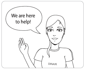 Learn Dinair Makeup - Customer Care Cartoon